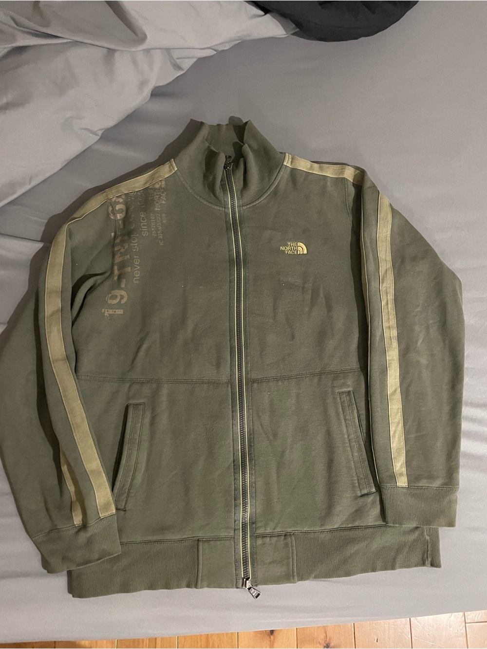 Vintage The North Face A5 Series Full Zip Track Jacket Men's L Olive Green Y2K